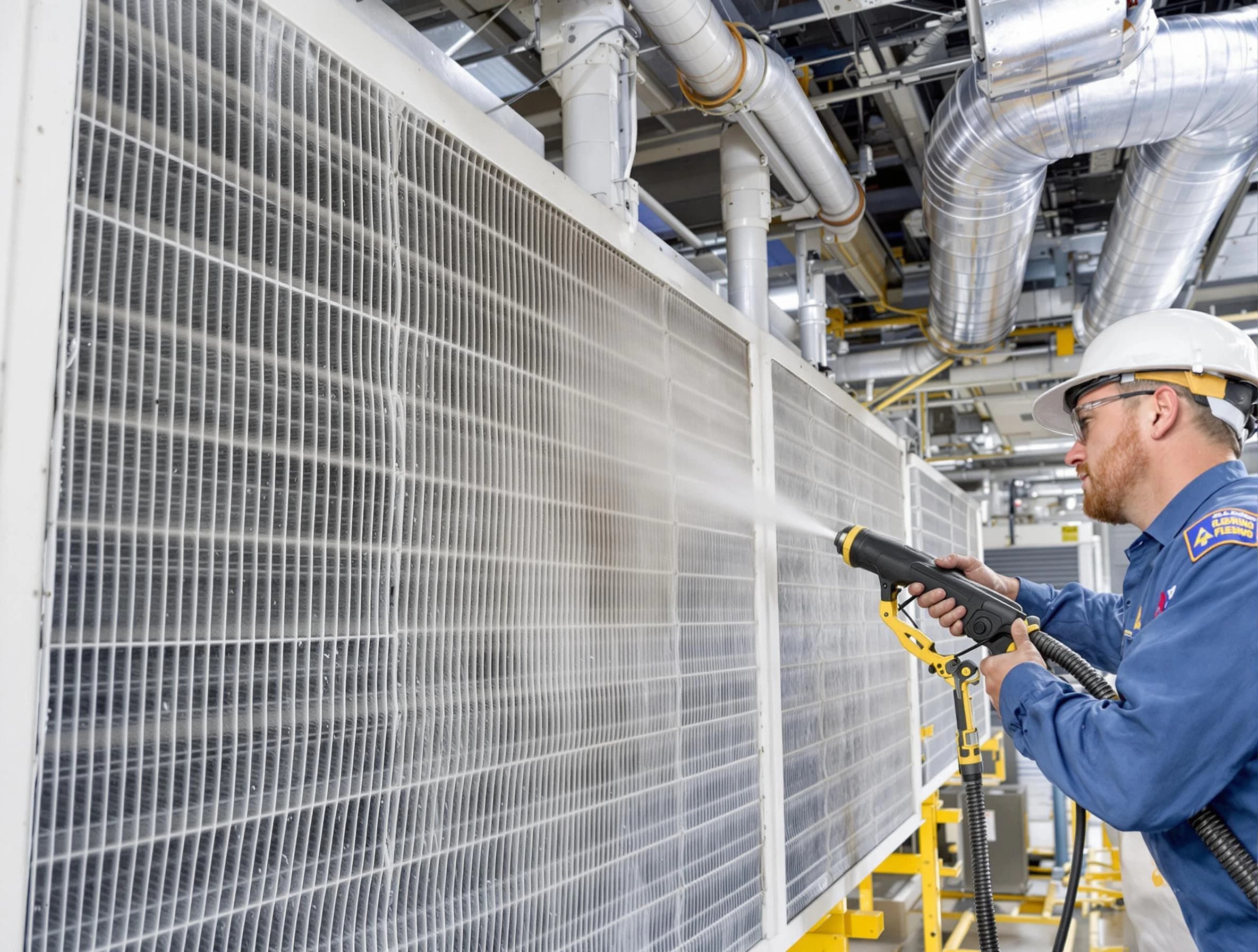 Professional commercial coil cleaning by South Ogden Air Duct Cleaning in South Ogden