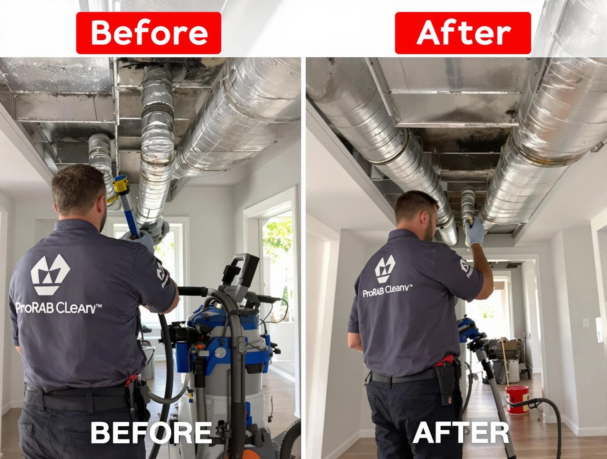 South Ogden Air Duct Cleaning expert performing thorough residential duct cleaning in a South Ogden home