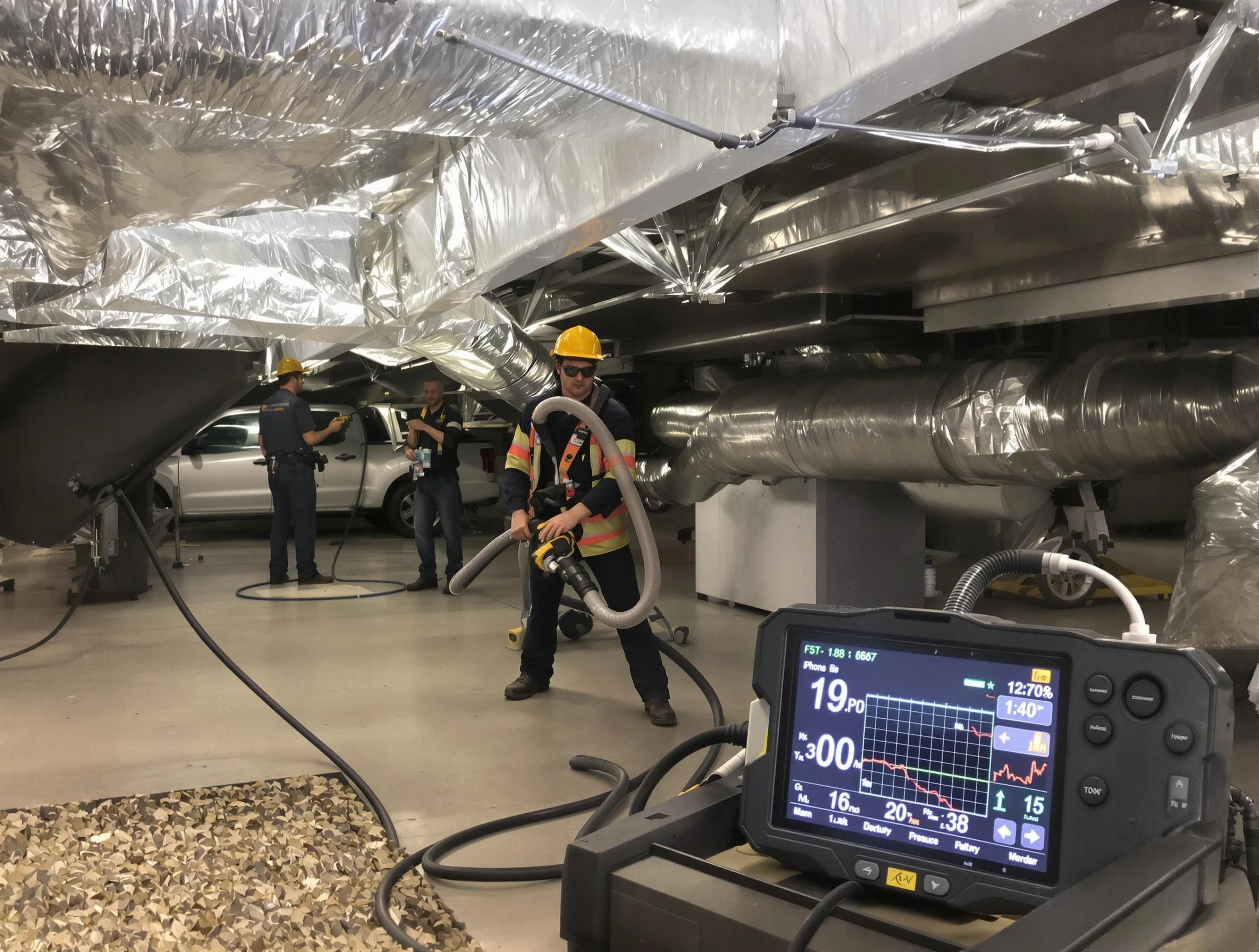 Professional negative pressure duct cleaning by South Ogden Air Duct Cleaning in South Ogden