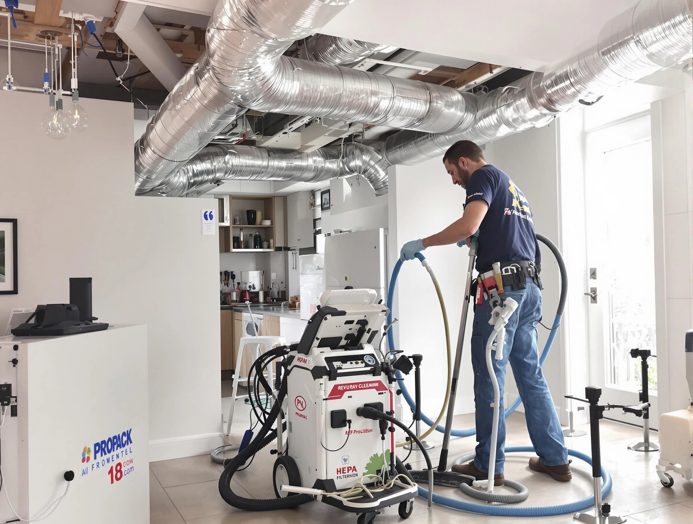 South Ogden Air Duct Cleaning technician performing advanced pure duct cleaning with specialized equipment in South Ogden